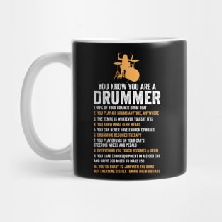 You're A Drummer If Funny Drum Lover Gift Drummer Mug